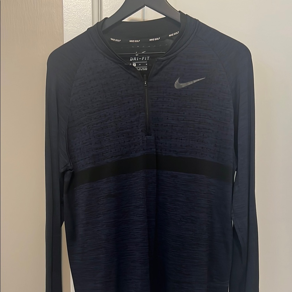 Nike Dri-Fit Navy Blue Long Sleeve Shirt
